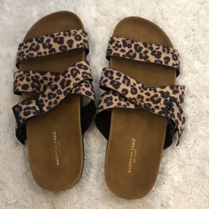 Leopard sandal